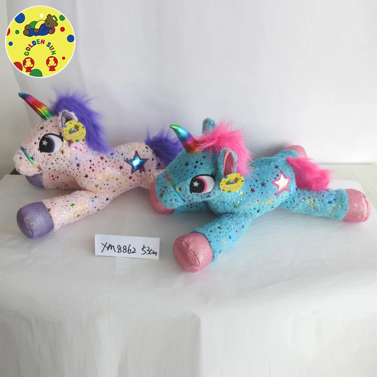 unicorn soft toy pink