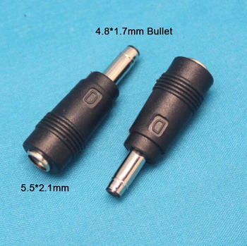 Dc Power Plug 5.5 X 2.1mm Female To 4.8x1.7 Mm Male Jack Adapter ...