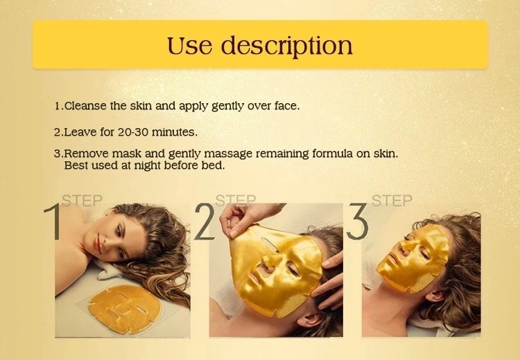 Collagen 24k Gold Facial Mask Skin Care Gold Biocollagen Facial Mask