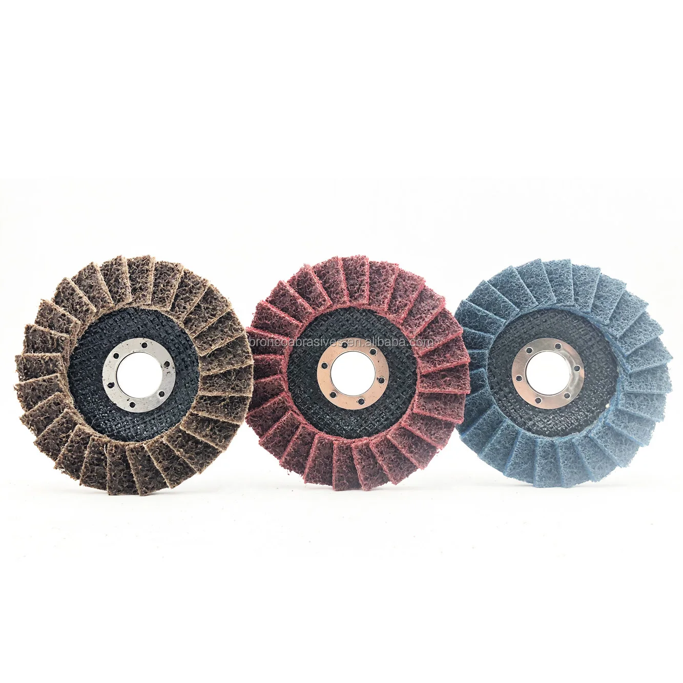 Non Woven Surface Conditioning Flap Disc Wheel For Fine Finishing Buy