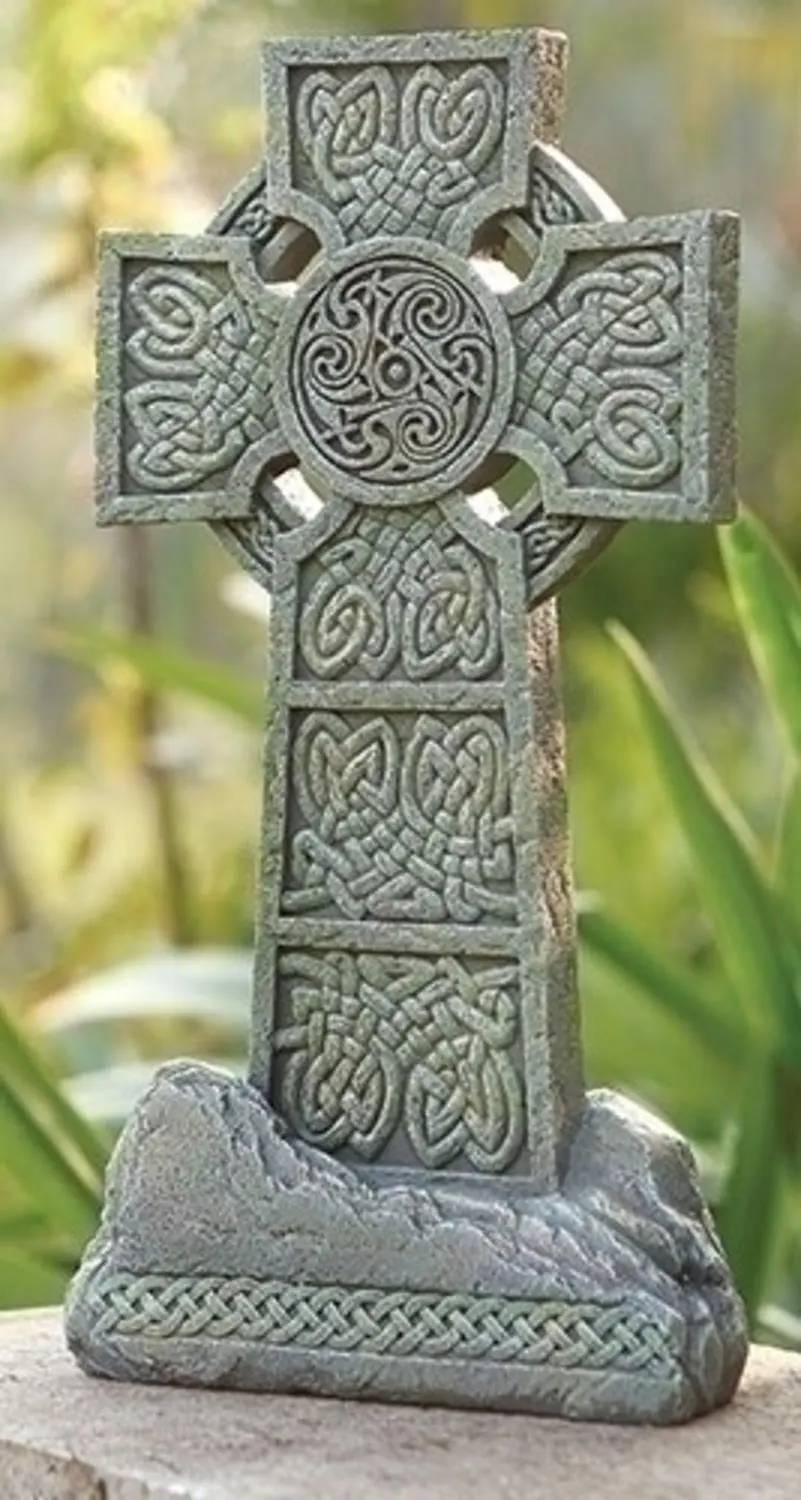 Buy Celtic Cross Ornamental Statue Religious Garden Sculpture in Cheap