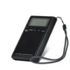 CE Mini Slim black portable am FM LCD screen auto scan digital pocket Radio