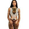 Fashionable One Piece Hollow Out Sleeveless African Swimwear Sexy Bikini For Vacation