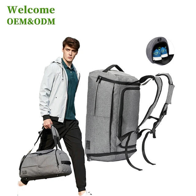 Bsci Iso Lvmh Neoprene Pink Gym Bag With Shoe Compartment Leather