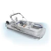 Luxury Aluminum Pontoon Catamaran Fishing Boat Houseboat with Electric Motor