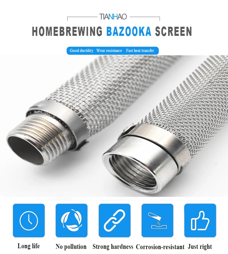 Mash Tun 16 Mesh Beer Brewing Bazooka Filter Screen Tube Buy Bazooka