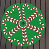 Wholesale Christmas Decorations Green 30 inch Felt Candy Cane Xmas Tree