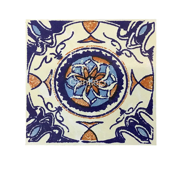 Hand Painted Antique Pattern 100x100mm Ceramic Art Tile For Floor Buy
