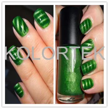 Green Color 3d Magnetic Nail Powder Green Magnetic Pearl