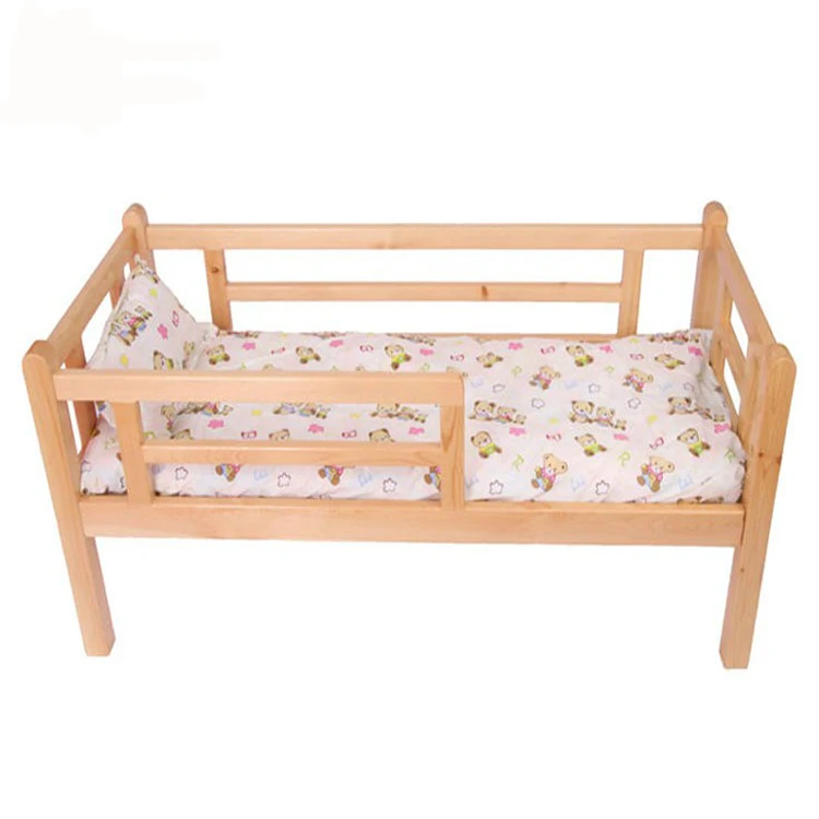 Pine Wood And Plastic Child Cot Bed Kindergarten Children Bunk Bed