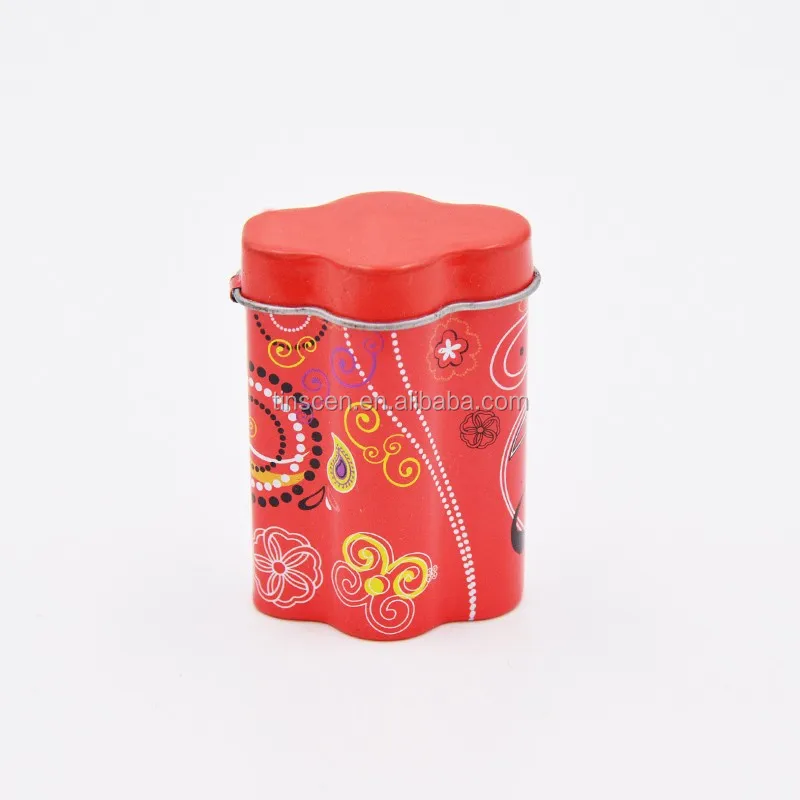 Cotton Shaped Portable Small Tampon Tin Box For Personal Care - Buy 