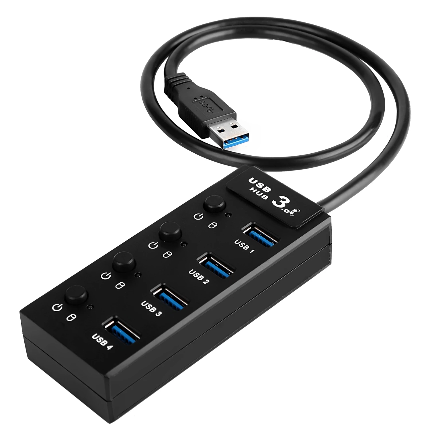 Ultra-slim 4-port Usb 3.0 Data Hub Black,Whosale Price Hub - Buy Ultra ...