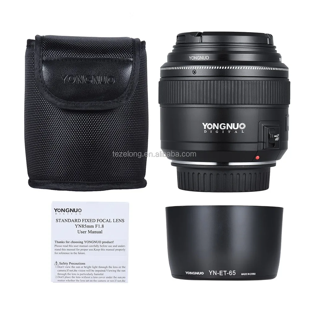 Factory Sale Yongnuo Yn85mm Camera Lens Af/mf Standard Medium Telephoto