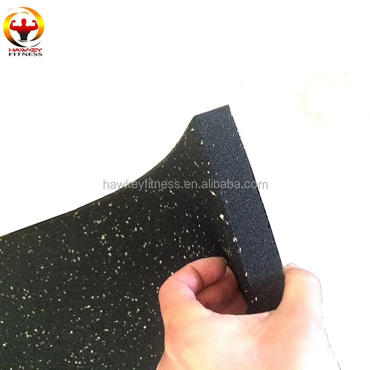 
Black with EPDM Granules Non toxic Crossfit Rubber Gym Flooring Mats 