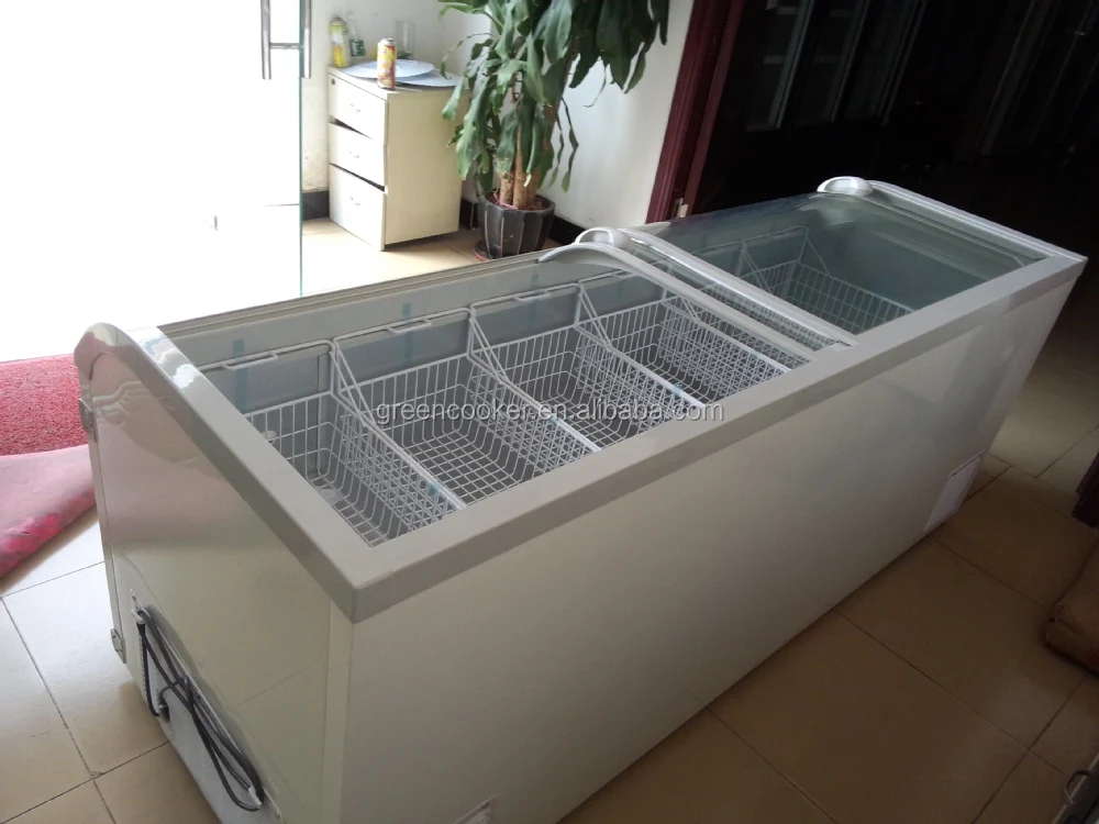 New 710l Supermarket Horizontal Freezer Deep Freezer With Shelf Buy