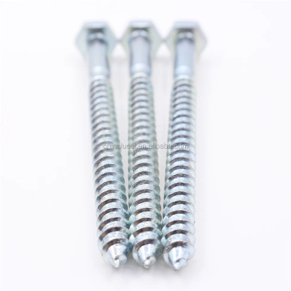 #14 X 1 Hex Head Wood Screw 8 Inch Long Wood Screws - Buy Bs 1210 Hex ...