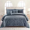luxury jacquard bedspread embossed velvet comforter sets