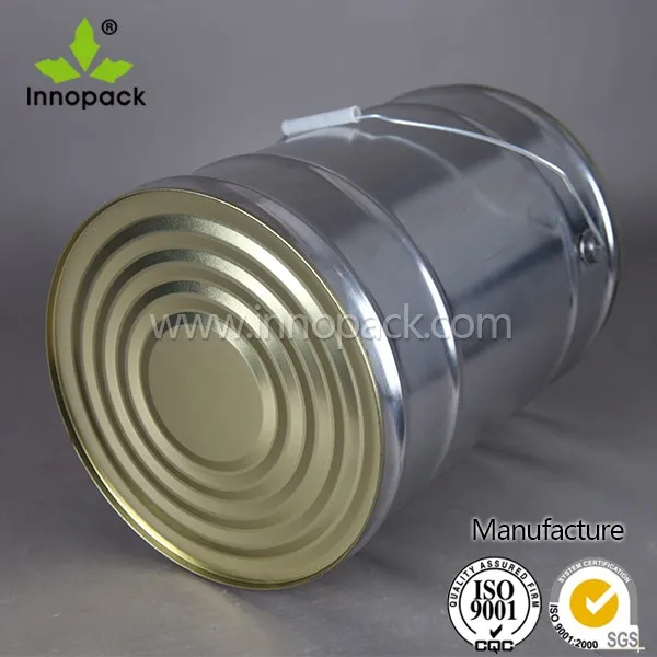 25L cubo de lata de aceite de cierre superior con pico tapa Venta al por mayor, la fabricación, la producción