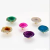 Drawer Usage and Plastic Material antique brass lever door handles agate stone cupboard knobs