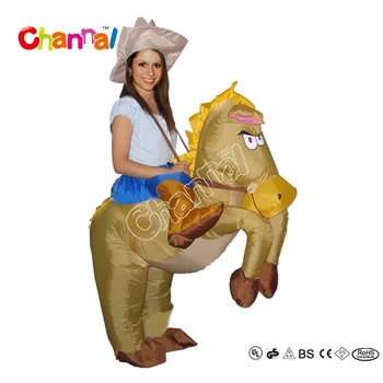 inflatable riding horse costume