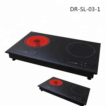 Touch Sensor Control Intelligent Double Burner Induction Cooker