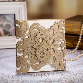 Cw3109 Luxury Indian Wedding Cards Laser Cut Cw3109 Luxury Indian Wedding Cards Laser Cut