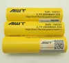 Rechargeable battery AWT 18650 bulk 2500mAh 35A lithium for batteries electric bikes vape pen rolling p104-100 on sale mods