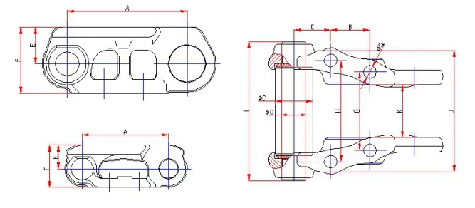 Звено гусеницы чертеж