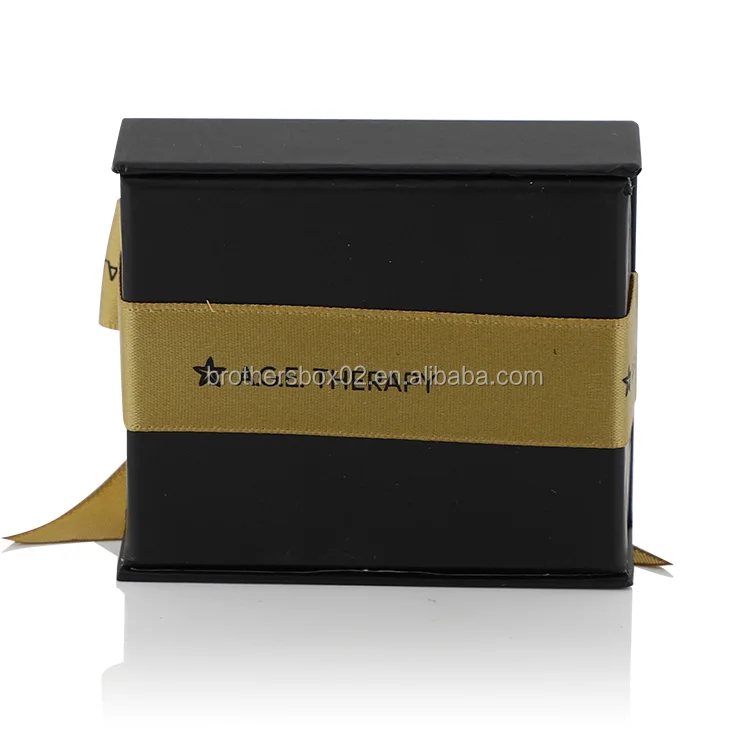 Handmade black cardboard gift box.JPG