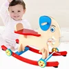 2019 Children's Elephant Rocking Chair Solid Wood Large Two-hand Grip Balance Force Children's toy Rocker Animal Chair