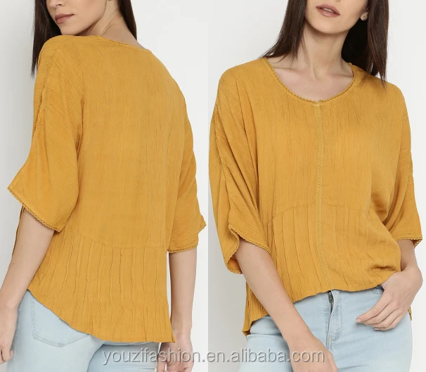 blusas amarillo mostaza