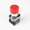 installation diameter 22mm switch e-stop switch head 30mm small mushroom head emergency stop push button switch 1NO+1NC 10A 600V