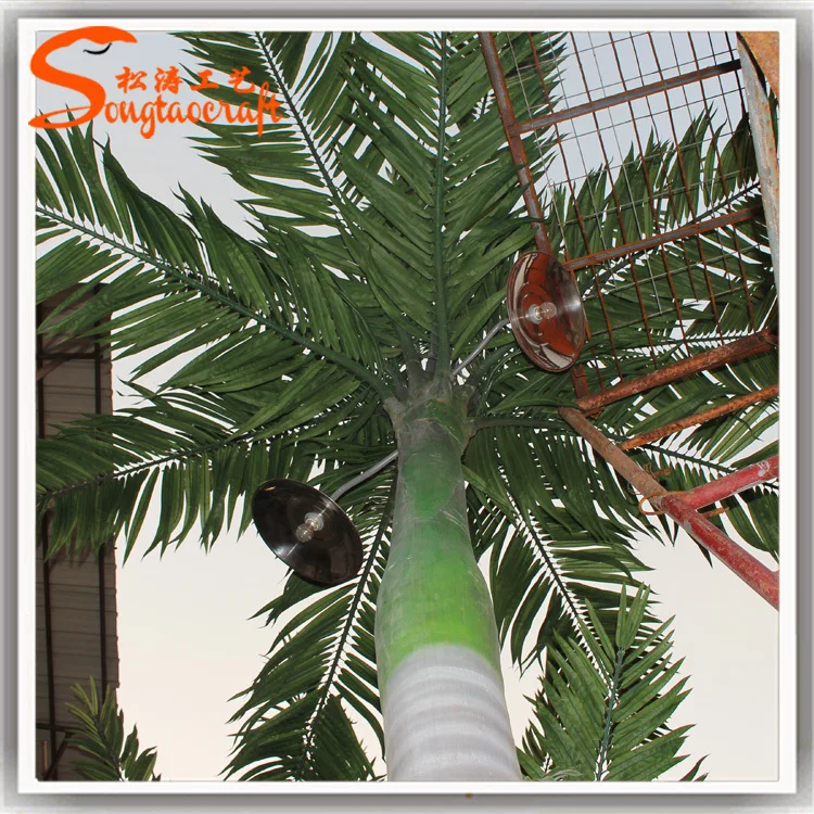 6 Meter Artificial Plastic Outdoor Lighted Palm Trees Tops Are Exported