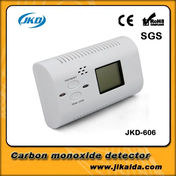 2017 new product jkd-606 home security system usage battery operated carbon monoxide co alarm detector with indicator lights