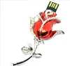 Shenzhen Factory Price Bulk Order 16gb Jewelry Rose Flower Shape USB Disk Pen drives