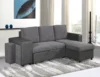 High quality European style sofabed for living room, functional foldable modern L shape corner sectional sofa cum bed