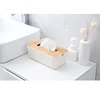 Compare Share Creative Eco-friendly Rectangular Bamboo Tissue Box Holder With Wood Lid