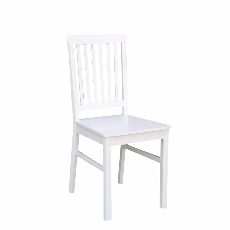 Modern White Solid High Back Wood Dining Chairs For Restaurant - Buy ...