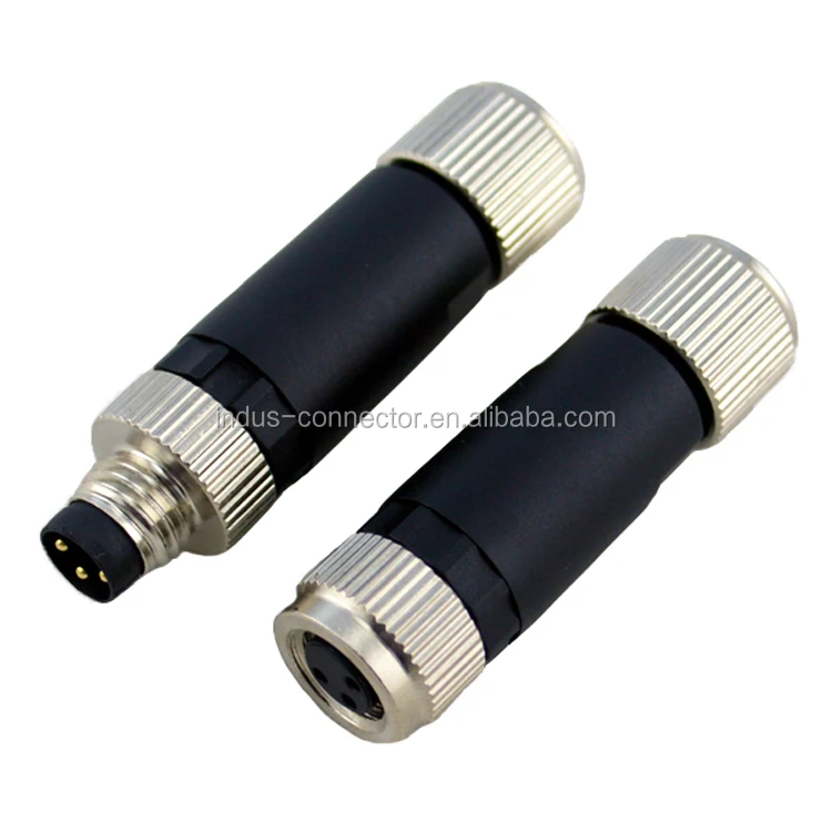 IP67 A coding 3 pin male female m8 splitter connector, View m8 splitter ...