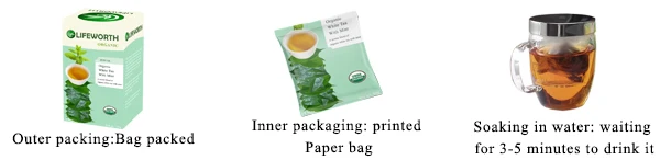 Lifeworth organic chinese white tea bags - 4uTea | 4uTea.com