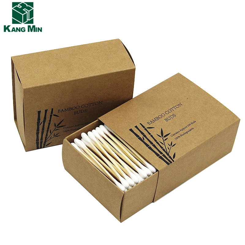 Cotton Q Tips Bamboo Swab Biodegradable Cardboard Box Buy Cotton Q