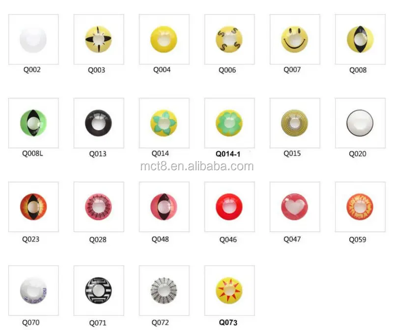 5 tone colored contact