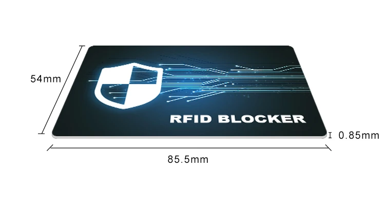 Protector rfid bloking card to lock your information with long range