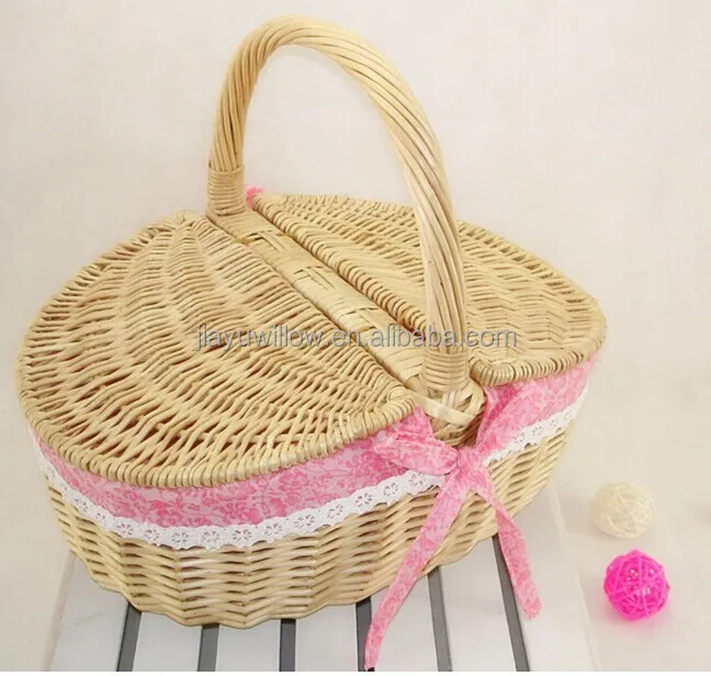Handmade Wicker Basket For Food Picnic Basket Empty Wicker Picnic Baskets With Lids Buy Basket