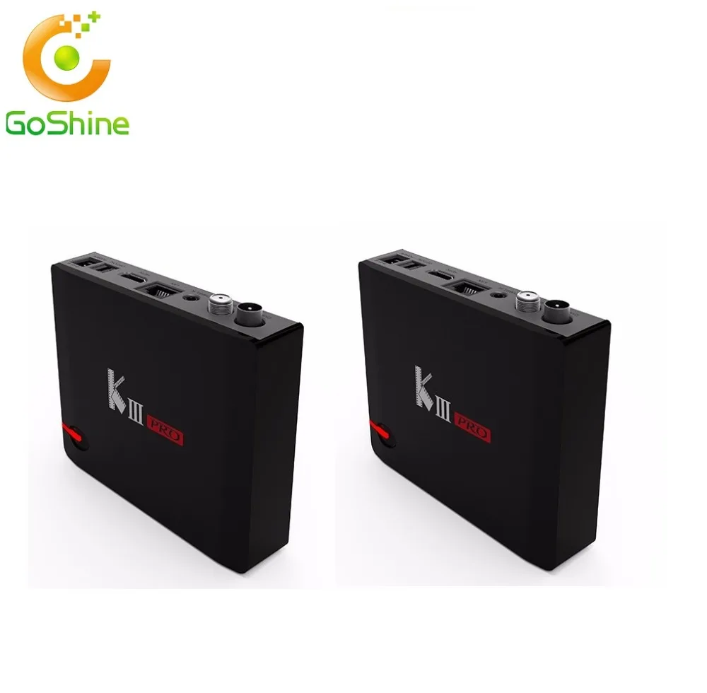 Goshine Mecool Kiii Pro Amlogic S912 Hybrid Tv Box Dvb S2- T2 4k Satellite Receiver 2 4g+5g Dual Band Wifi Bt 4 0 Media Player - Buy Amlogic S912