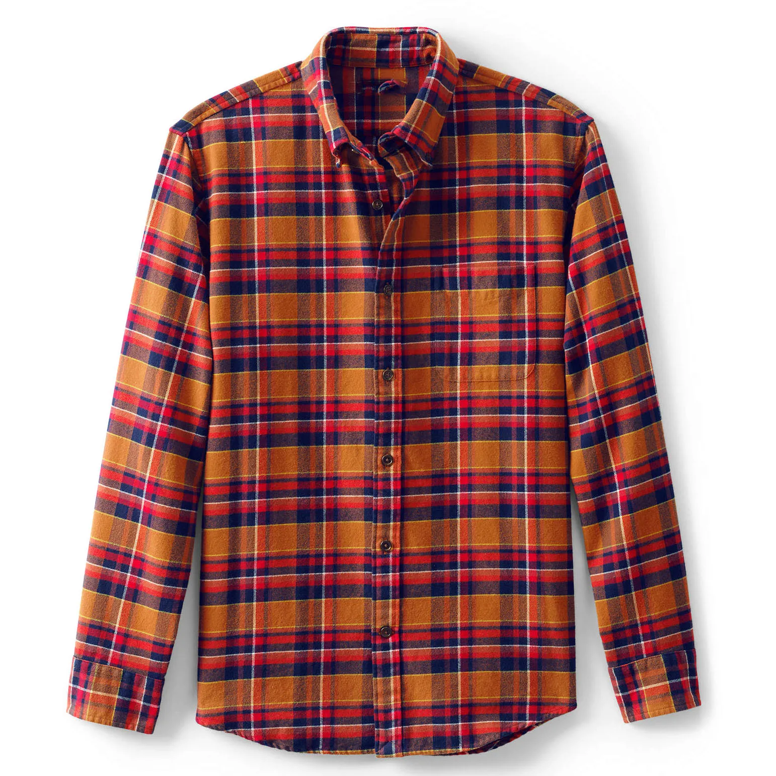 Oem Personalizado Proveedor De Los Hombres De Manga Larga Camisa en franela de algodón NaranjaCuadros HOMBRE | H&M ES