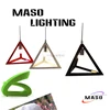 MASO 2017 Newest Maso Modern Simple Hollowed pebble Resin Pendant Light Red White Black Color MS-P1053 indoor lamp
