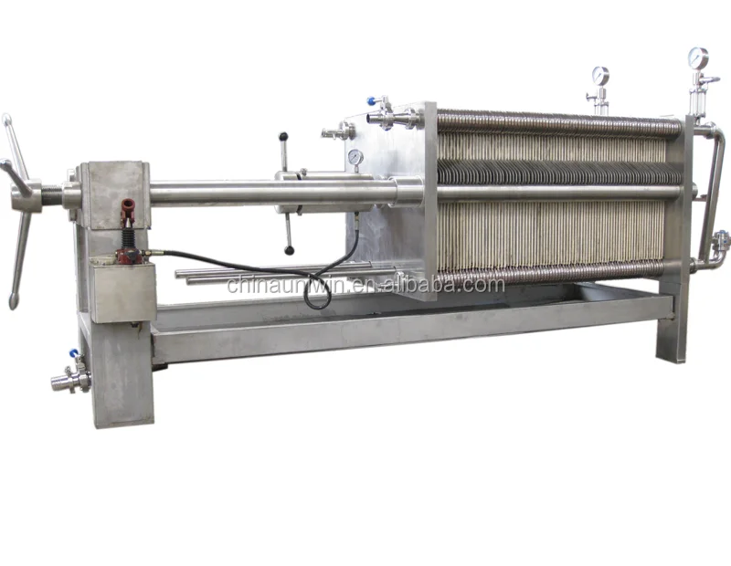 Hydraulic Red Wine Filter Press Food Grade Stainless Steel Wine Filter