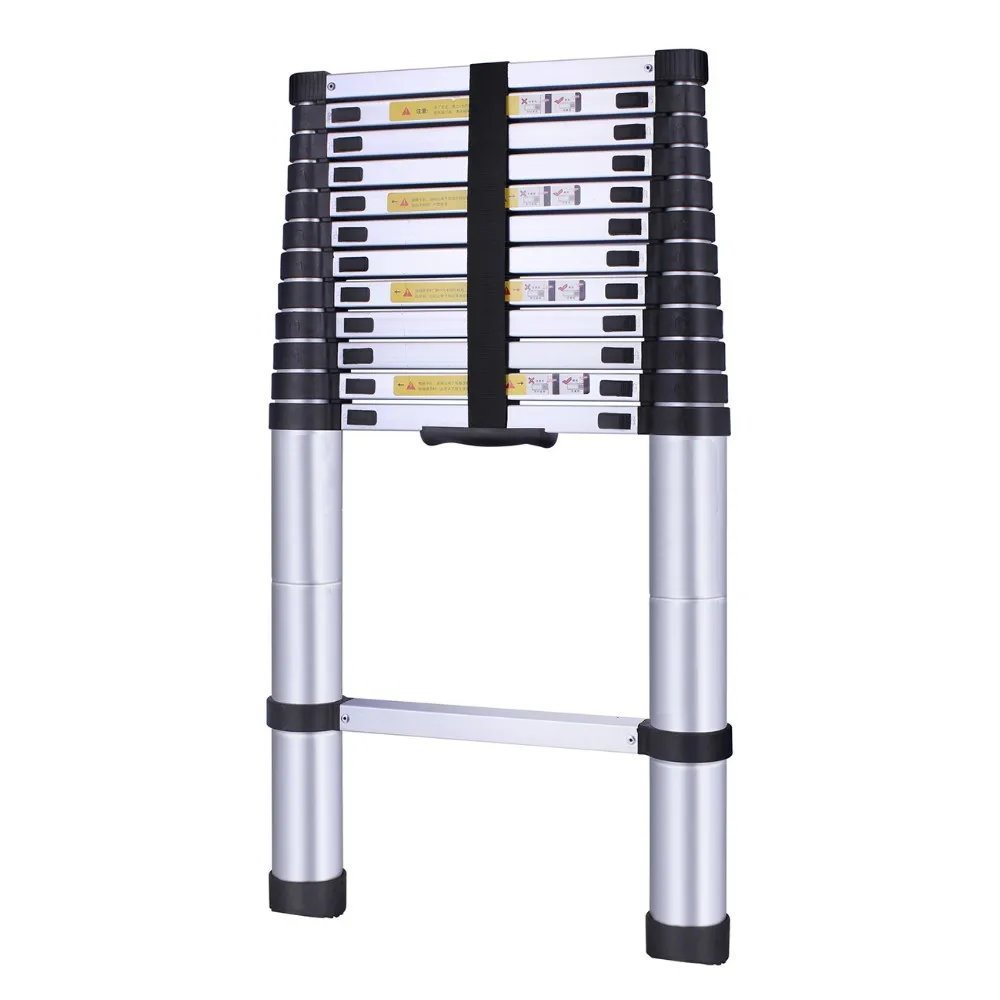 Hoge Kwaliteit Alle Aluminium Extension Opvouwbare Telescopische Ladder