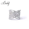 Destiny jewellery beauty crystal rings women Luxury ring 18K gold plated jewelry with crystal from swarovski